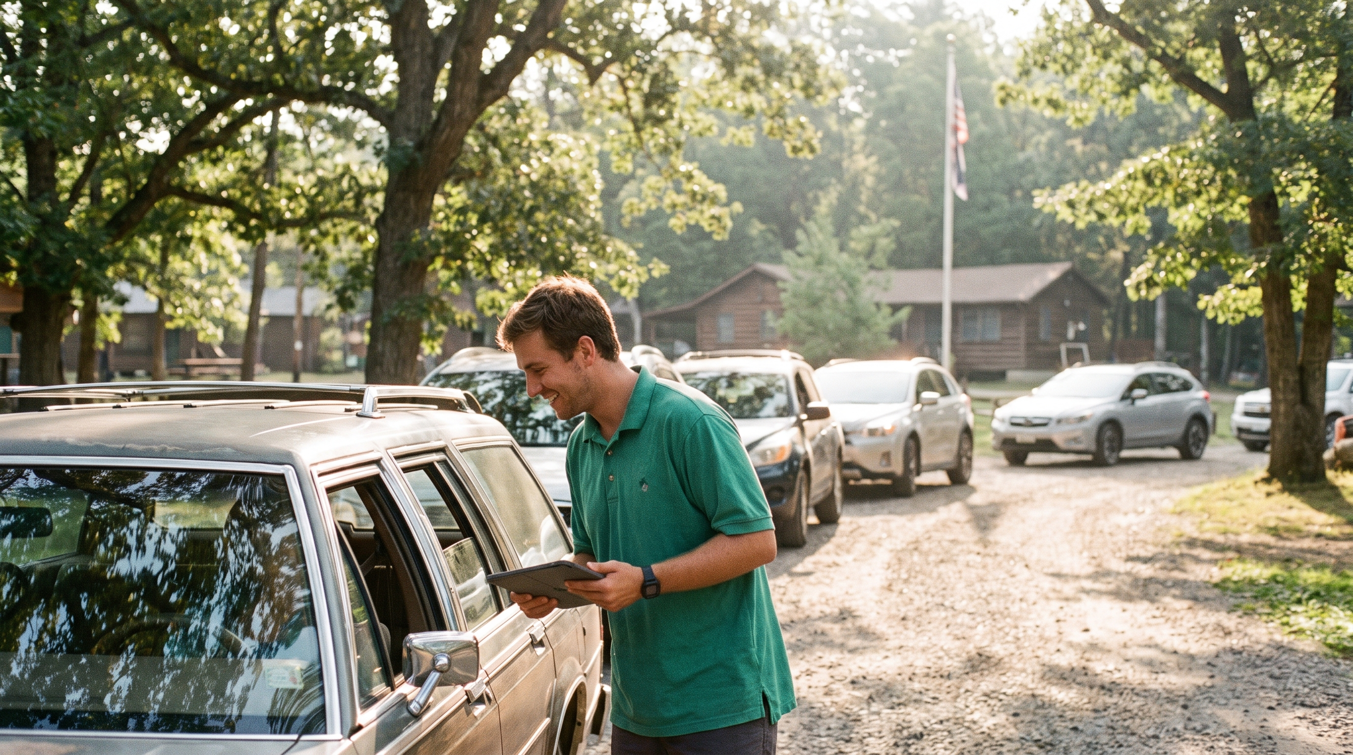 Health forms, pickup lists, and check-in
